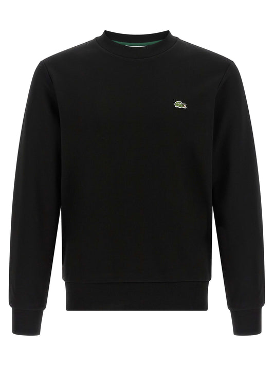 Lacoste Black Cotton Sweatshirt