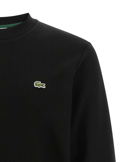 Lacoste Black Cotton Sweatshirt