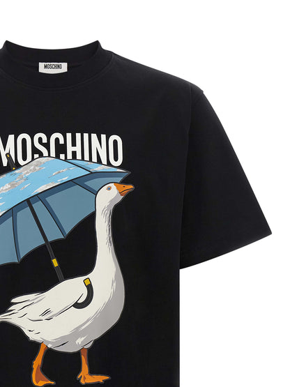 Moschino Black Cotton T-Shirt