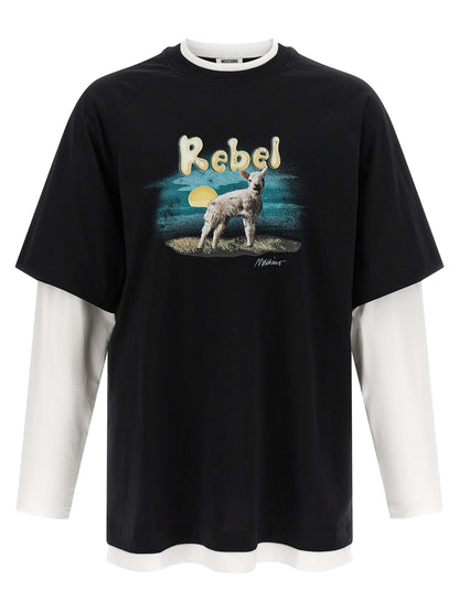 Moschino Multicolor Cotton T-Shirt