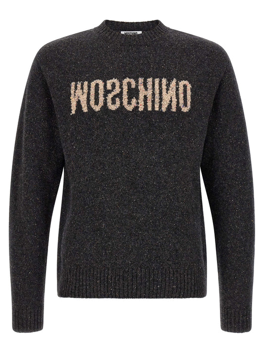 Moschino Gray Wool Cardigan