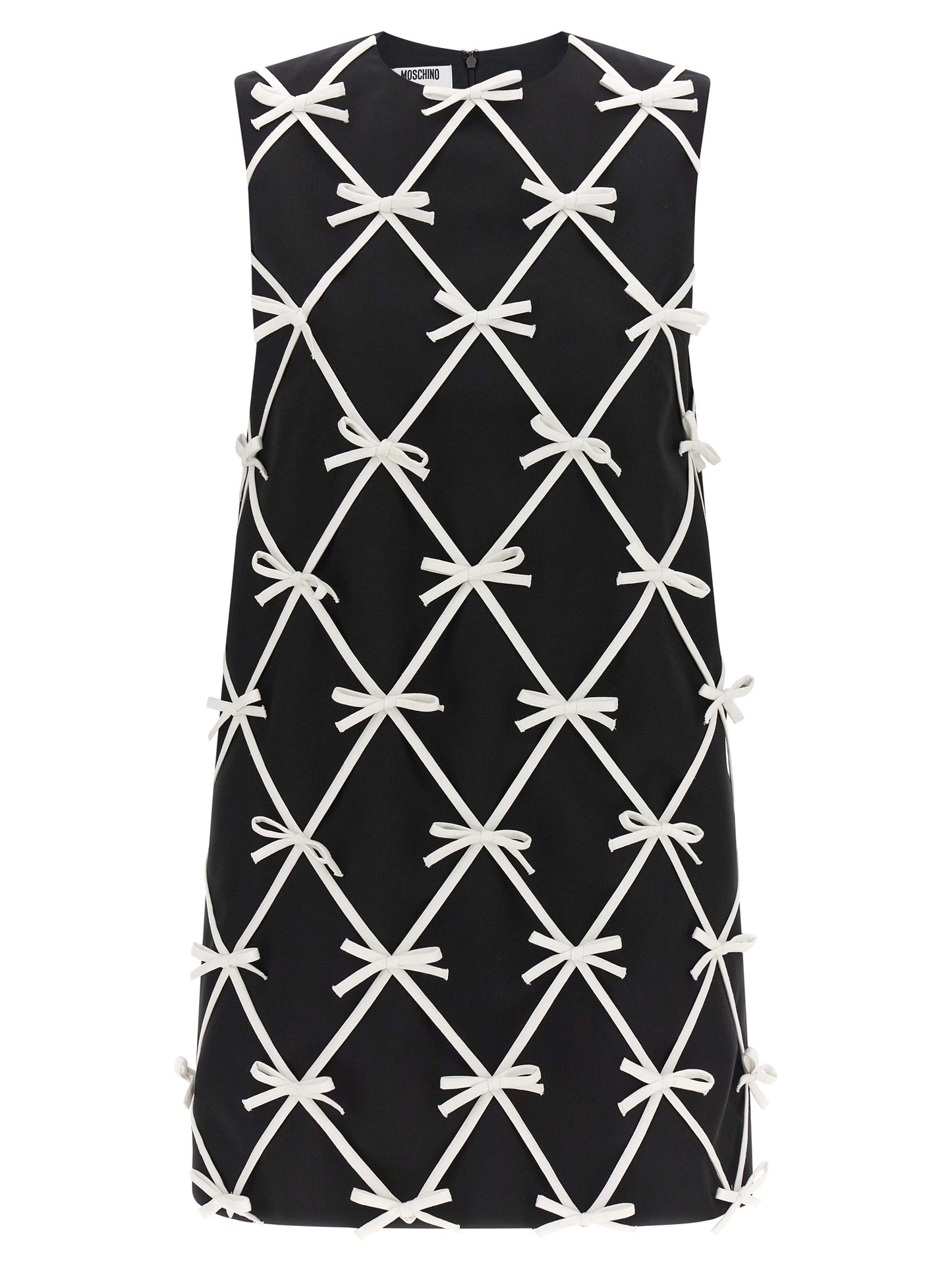 Moschino Bicolor Virgin Wool Short Dress