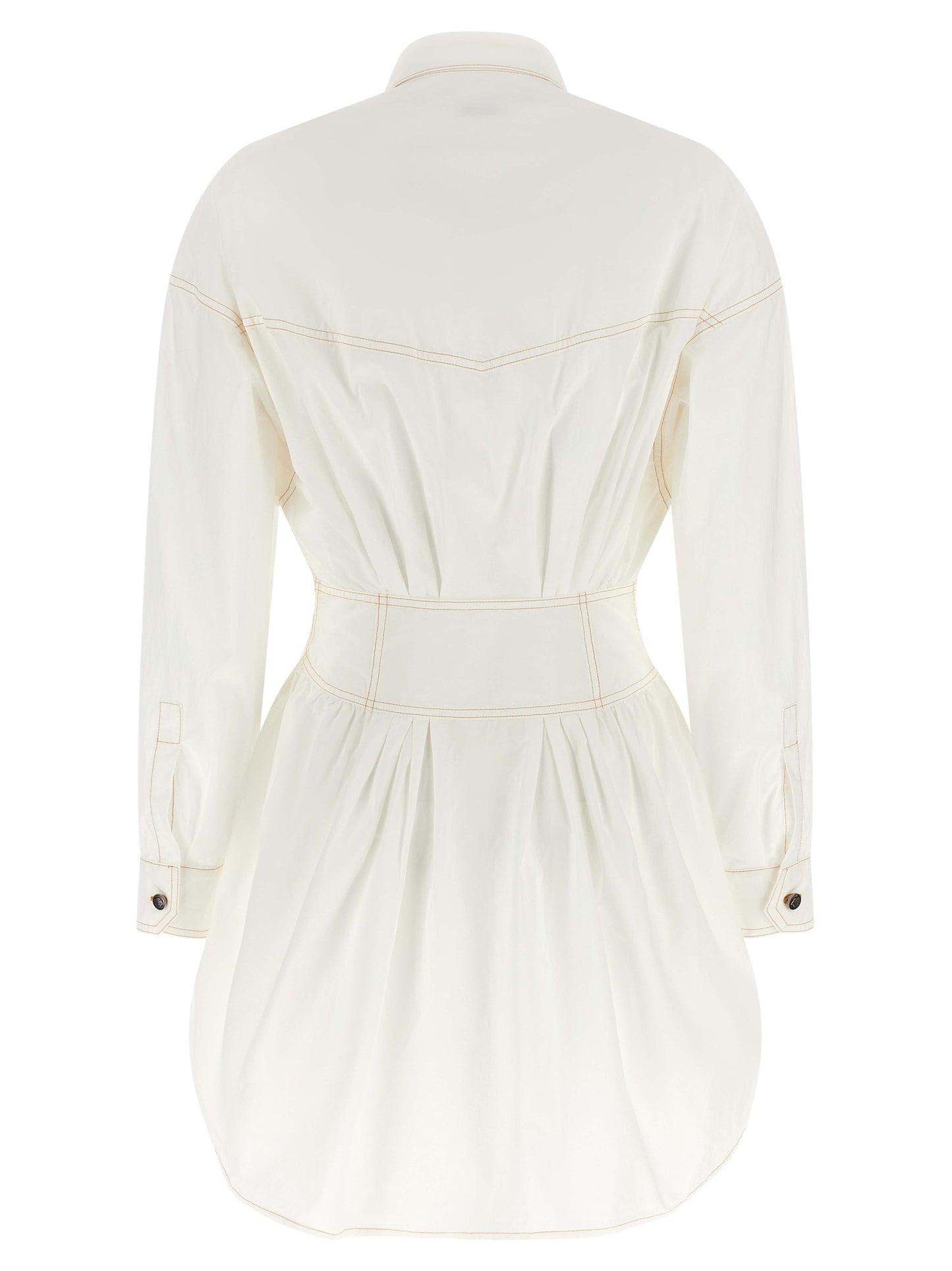 Versace White Cotton Short Dress