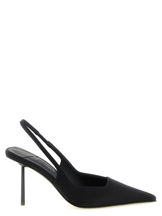 LE SILLA Black Viscose High Heel Pumps