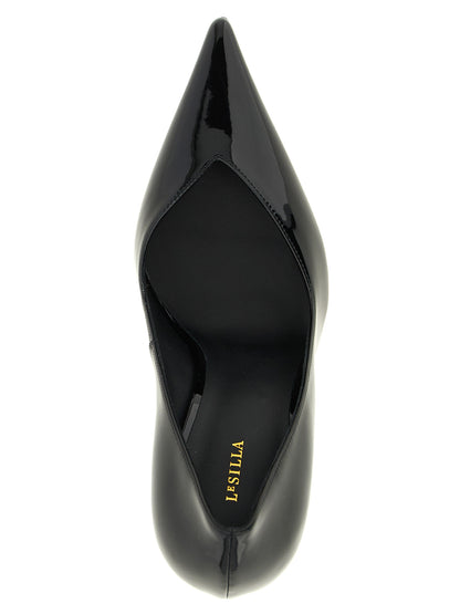LE SILLA Black Polyethylene High Heel Pumps