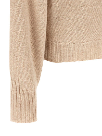 The Attico Beige Cashmere Cardigan