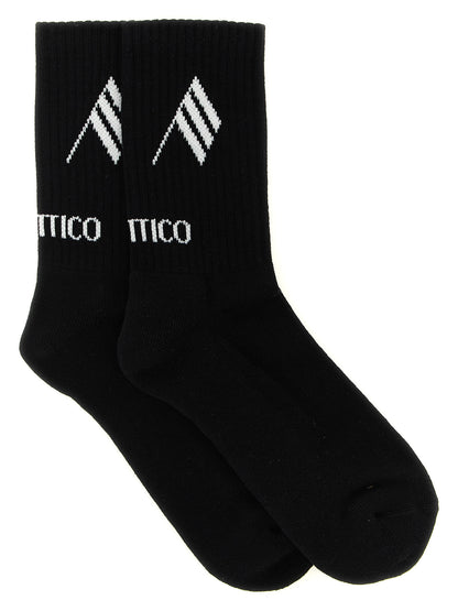 The Attico Bicolor Cotton Socks