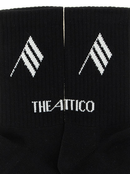 The Attico Bicolor Cotton Socks