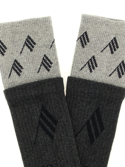 The Attico Gray Cotton Socks