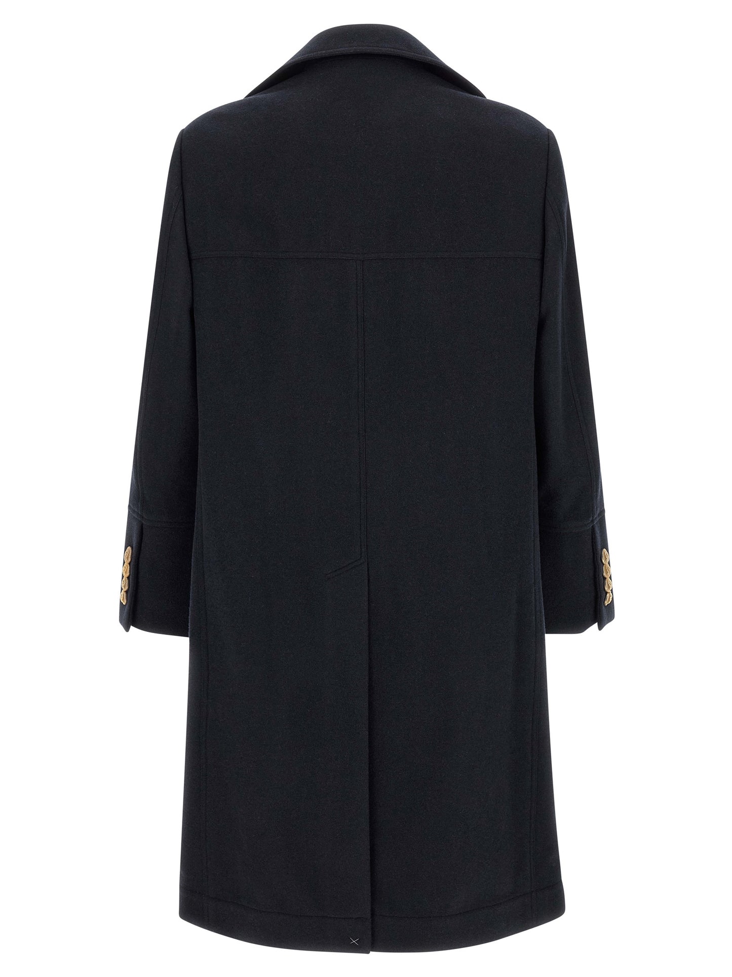Brunello Cucinelli Blue Cashmere Coat