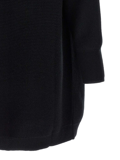 Brunello Cucinelli Black Virgin Wool Short Dress