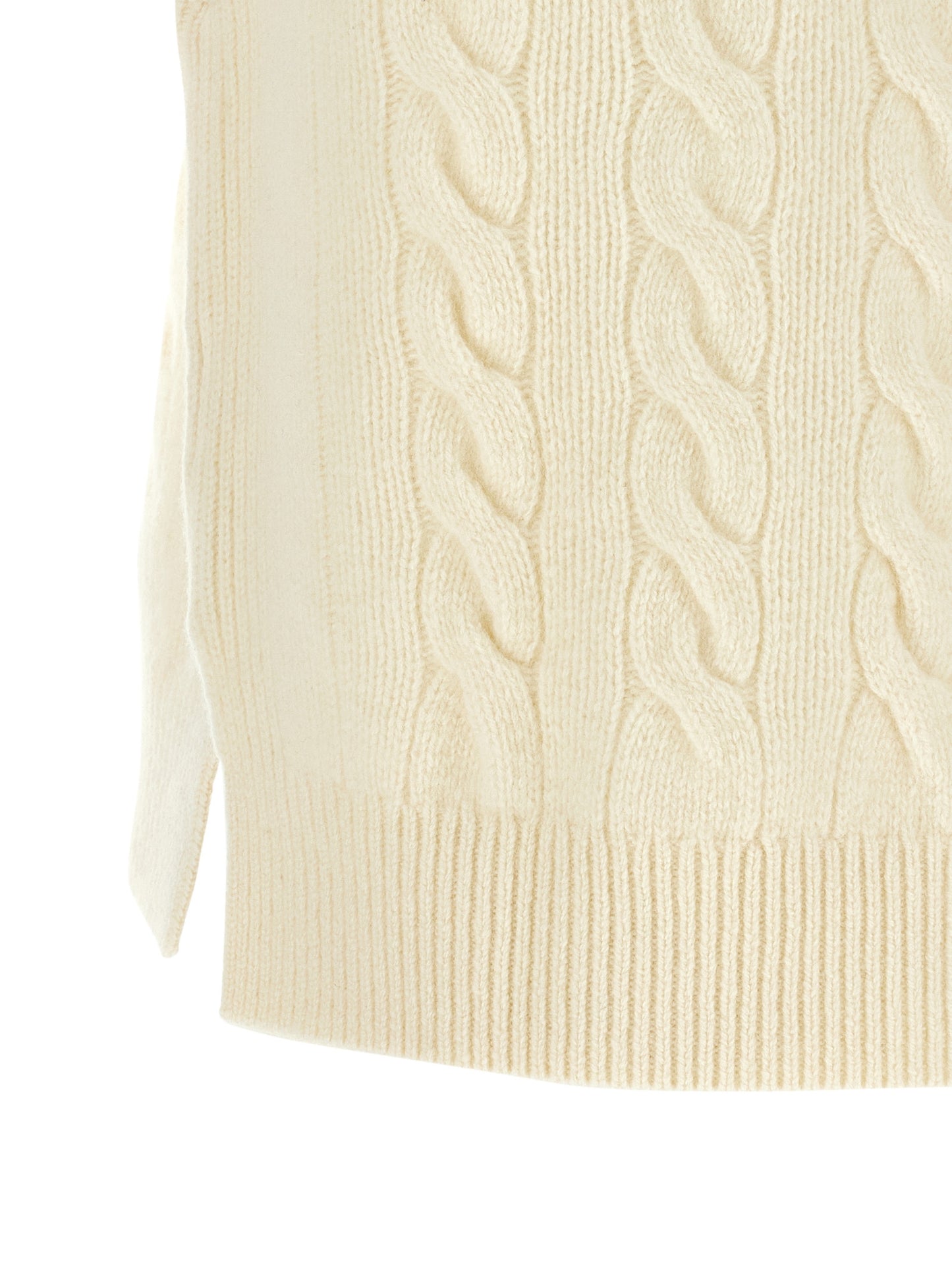 Polo Ralph Lauren White Wool Sleeveless Jacket