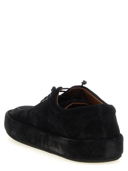 Marsell Black Calfskin Oxfords And Derbies