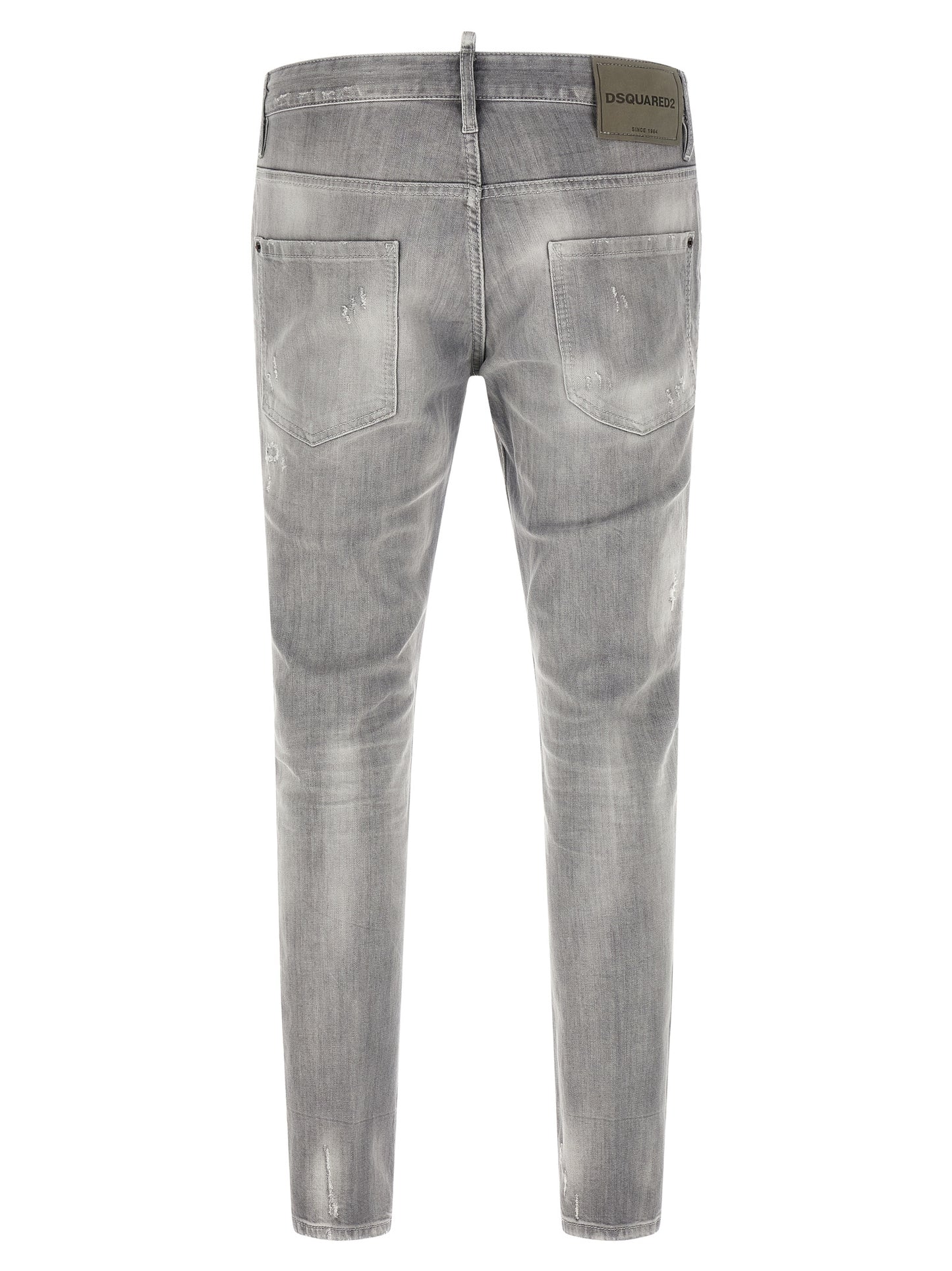 Dsquared² Gray Cotton Tapered Jeans