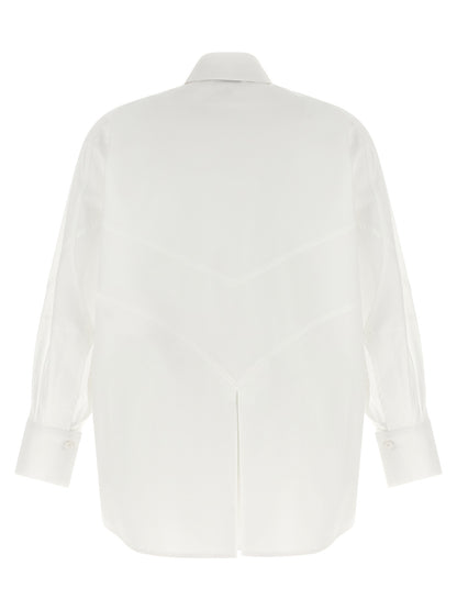 The Attico White Cotton Blouse