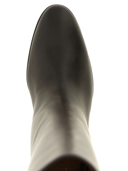 Gianvito Rossi Brown Calfskin Over The Knee