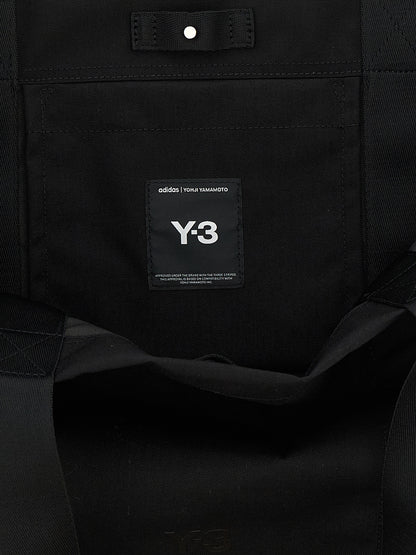 Y-3 Black Polyamide Tote Bag