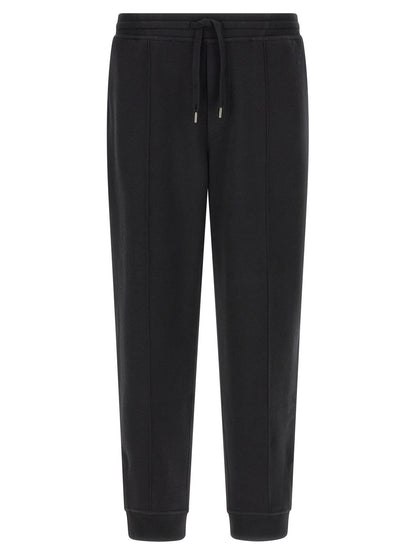 Brunello Cucinelli Black Cotton Joggers (Workout Pants)