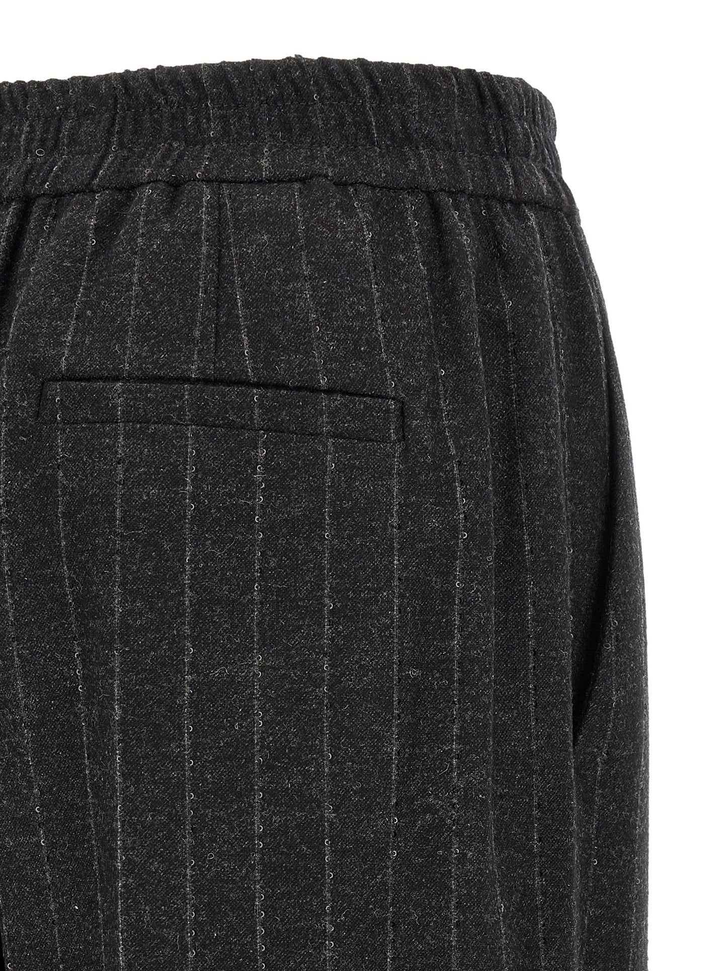 Brunello Cucinelli Gray Virgin Wool Casual Pants