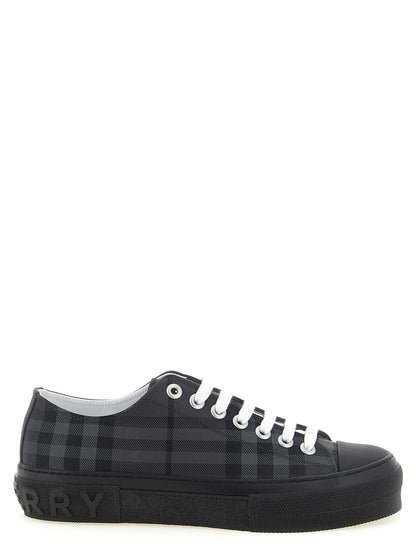 Burberry Gray Polyamide Low Top Sneakers