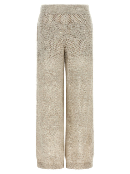 Brunello Cucinelli Beige Nylon Casual Pants