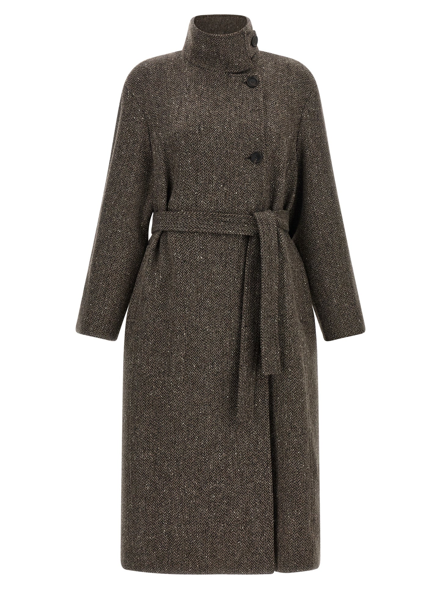 Brunello Cucinelli Brown Virgin Wool Coat
