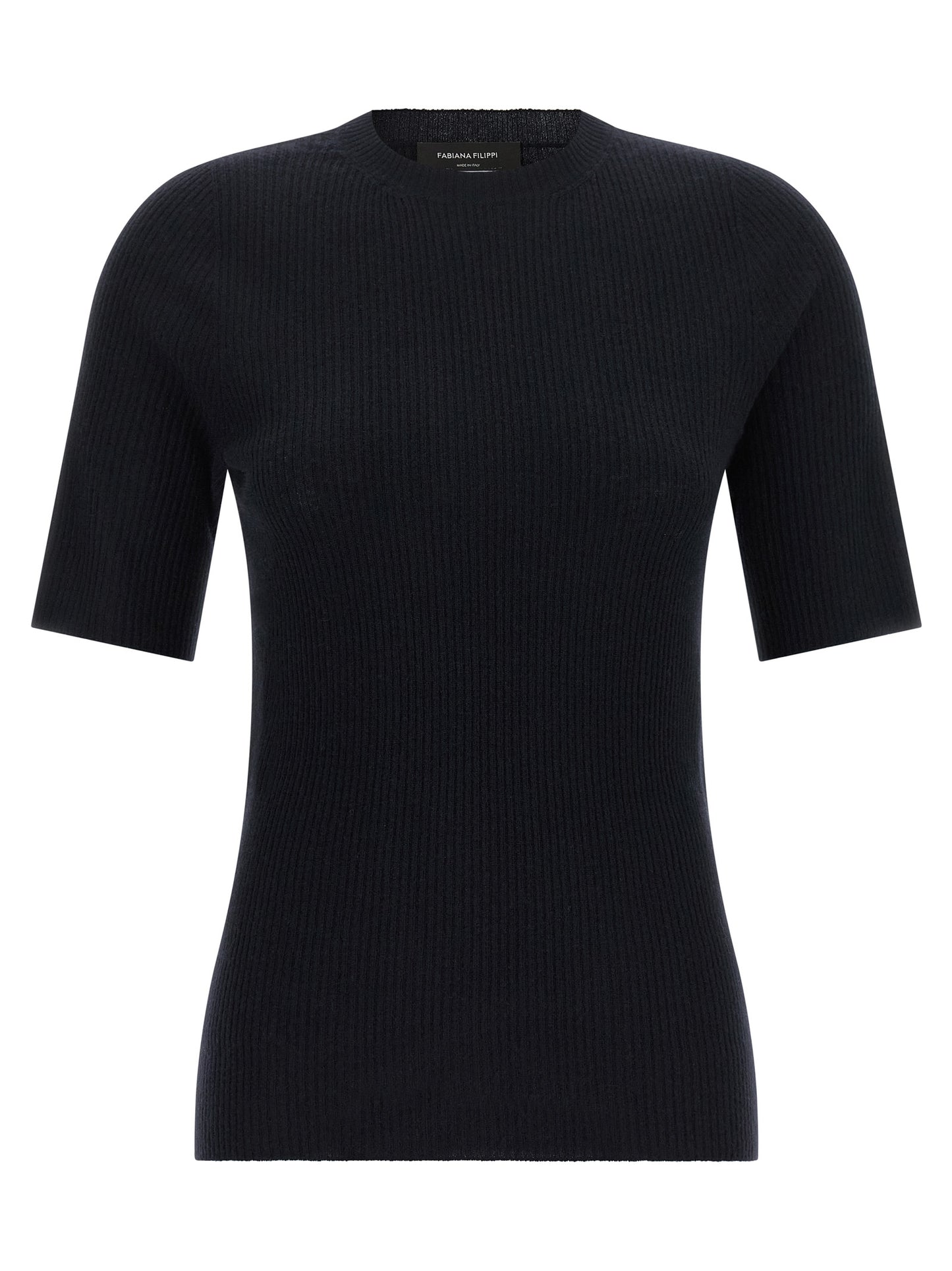 Fabiana Filippi Blue Virgin Wool T-Shirt