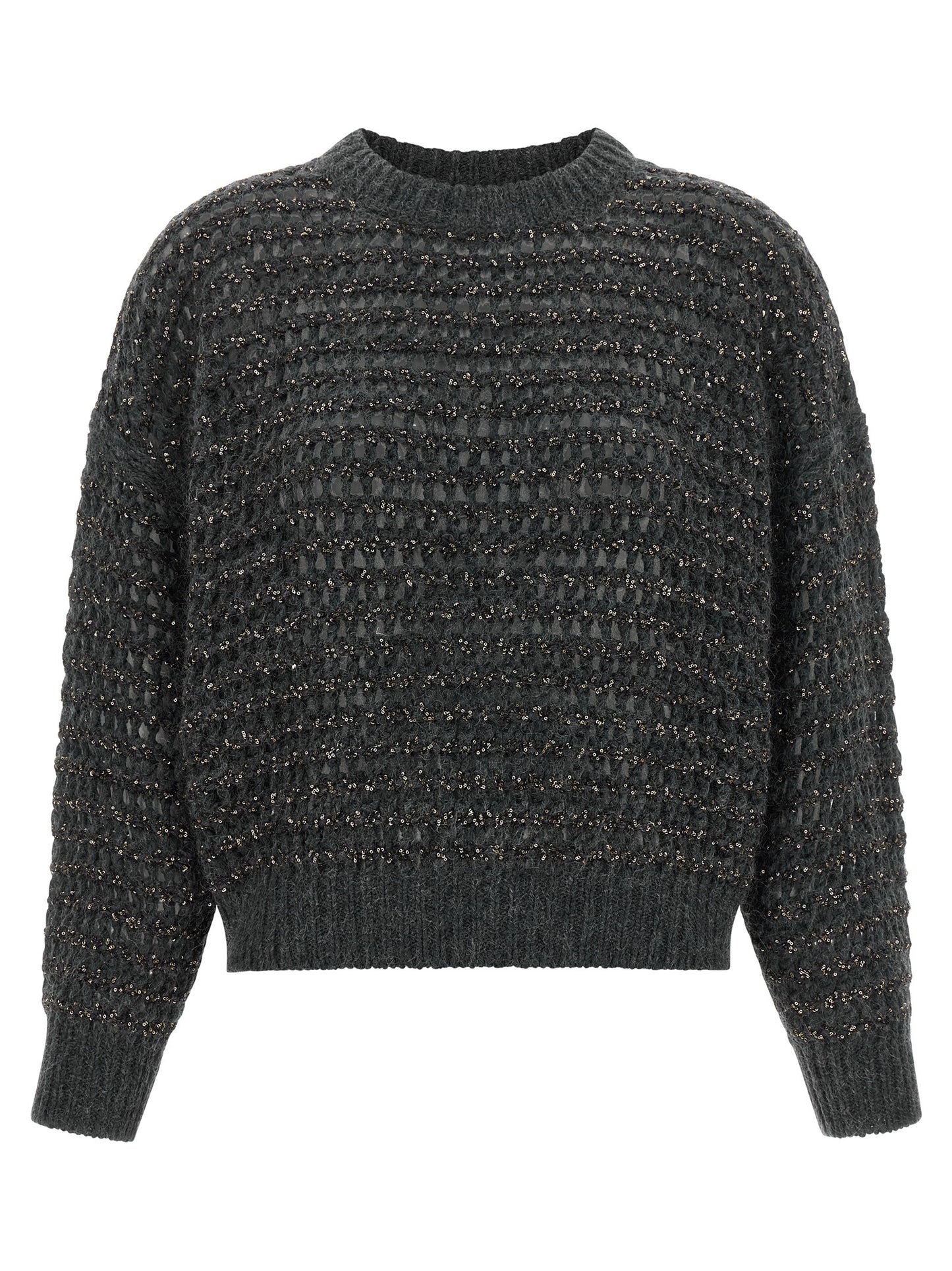Brunello Cucinelli Gray Elastane Cardigan