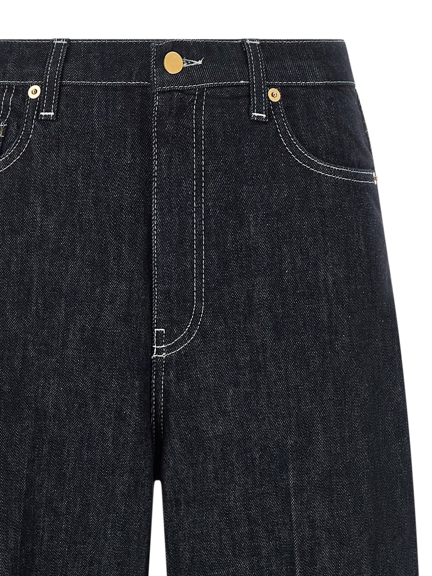 Fabiana Filippi Blue Cotton Jeans Denim