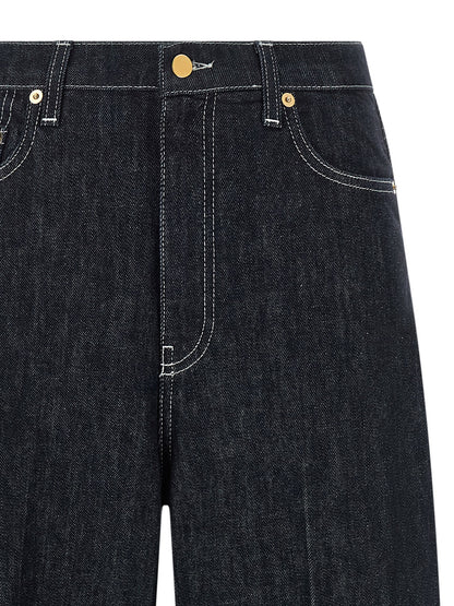 Fabiana Filippi Blue Cotton Jeans Denim