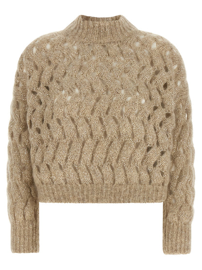 Brunello Cucinelli Beige Wool Cardigan