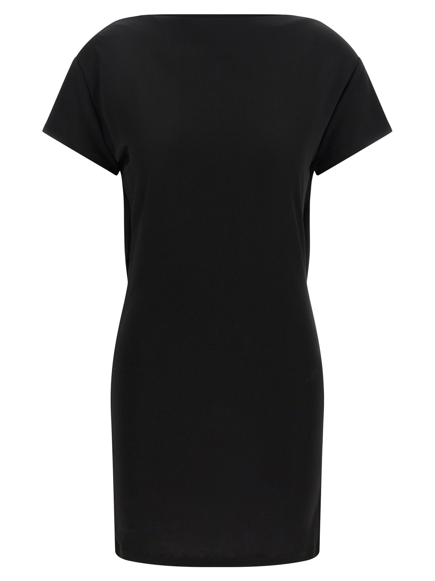 Jacquemus Black Viscose Short Dress