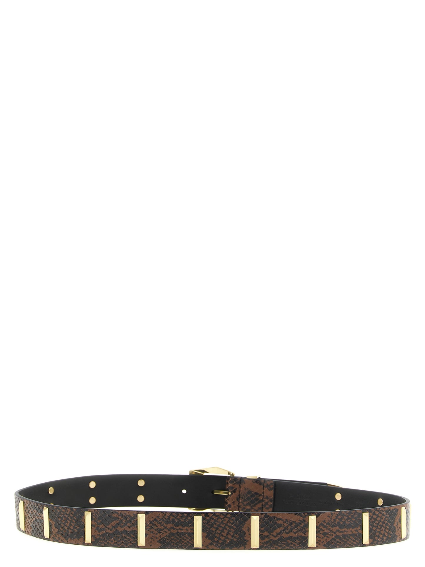PINKO Gray Calfskin Regular Belt