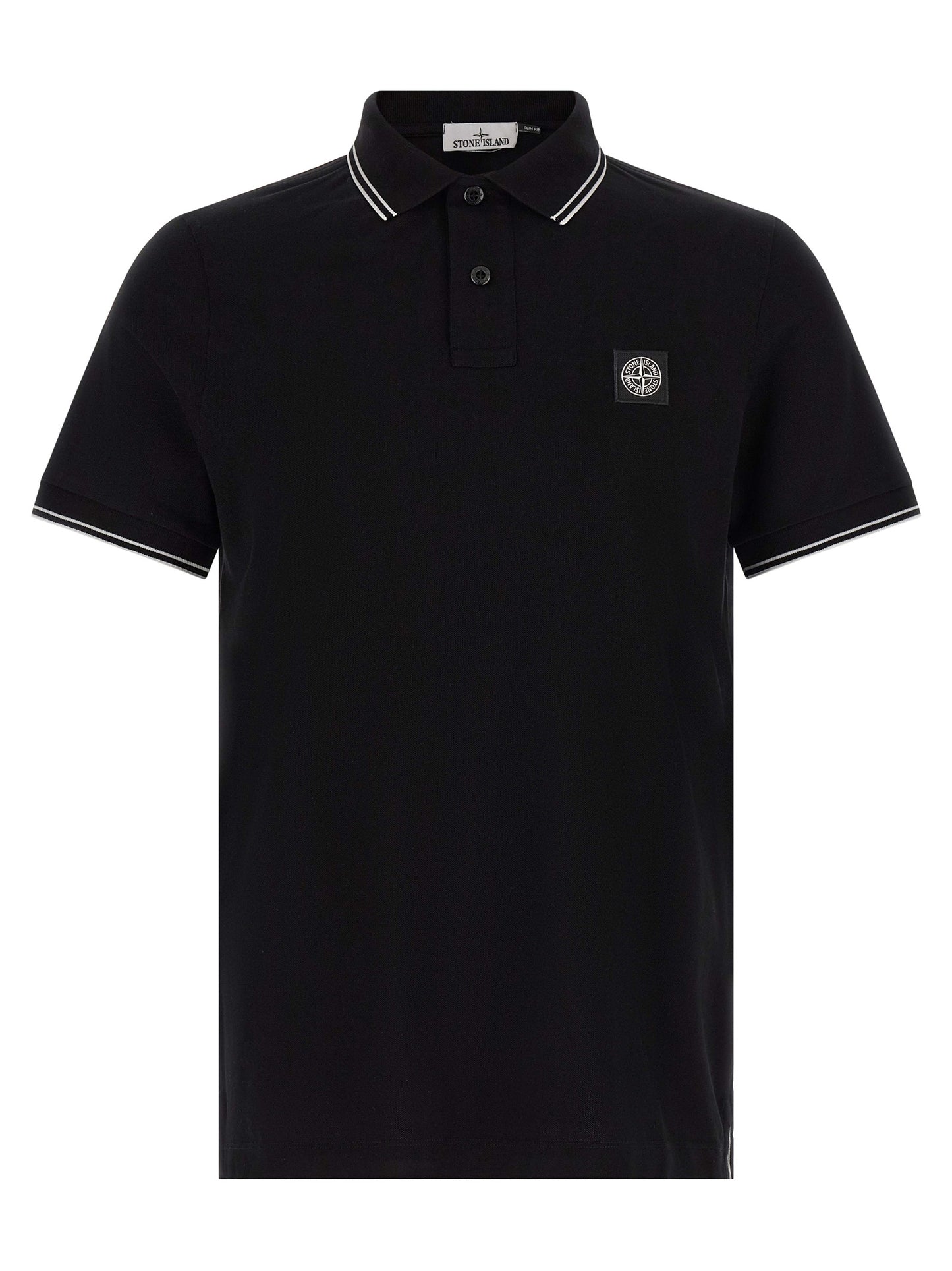 This Polo Shirt by Stone Island for men in stretch cotton black presents a flawless silhouette, showcasing flawless detailing and a refined for a truly flawless aesthetic.