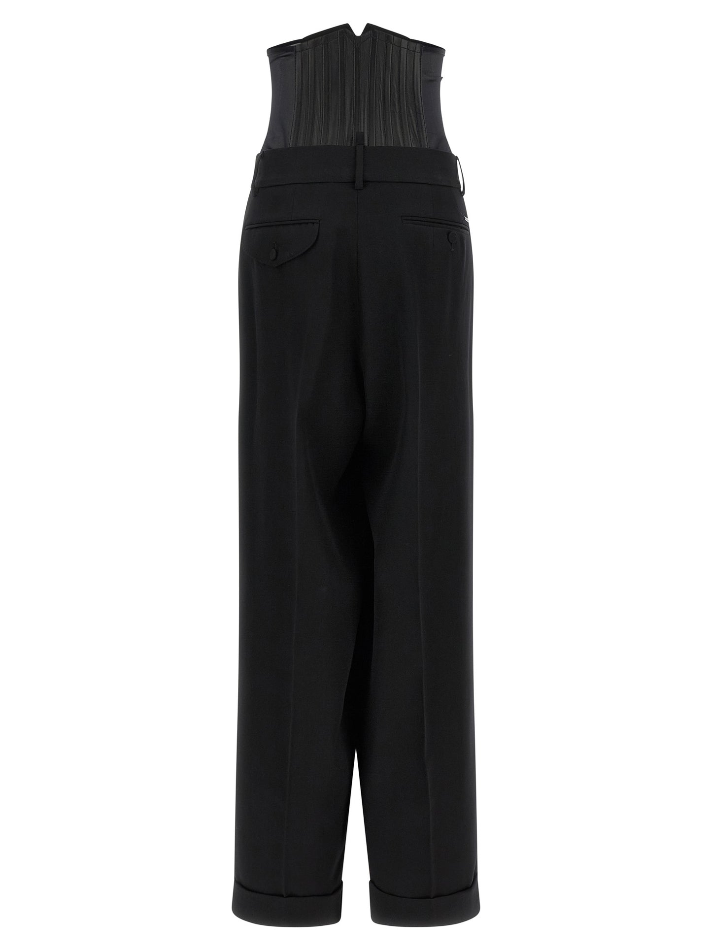 Dsquared² Black Wool Dress Pants
