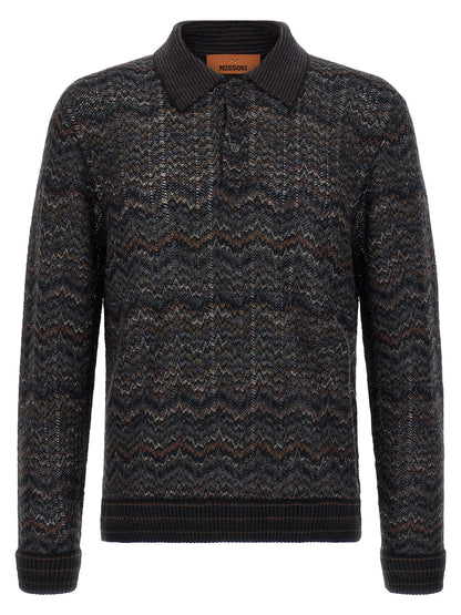 Cardigan by Missoni for men in cashmere & viscose multicolor & patterned features an crisp silhouette, showcasing a sophisticated and detail for a truly crisp finish.