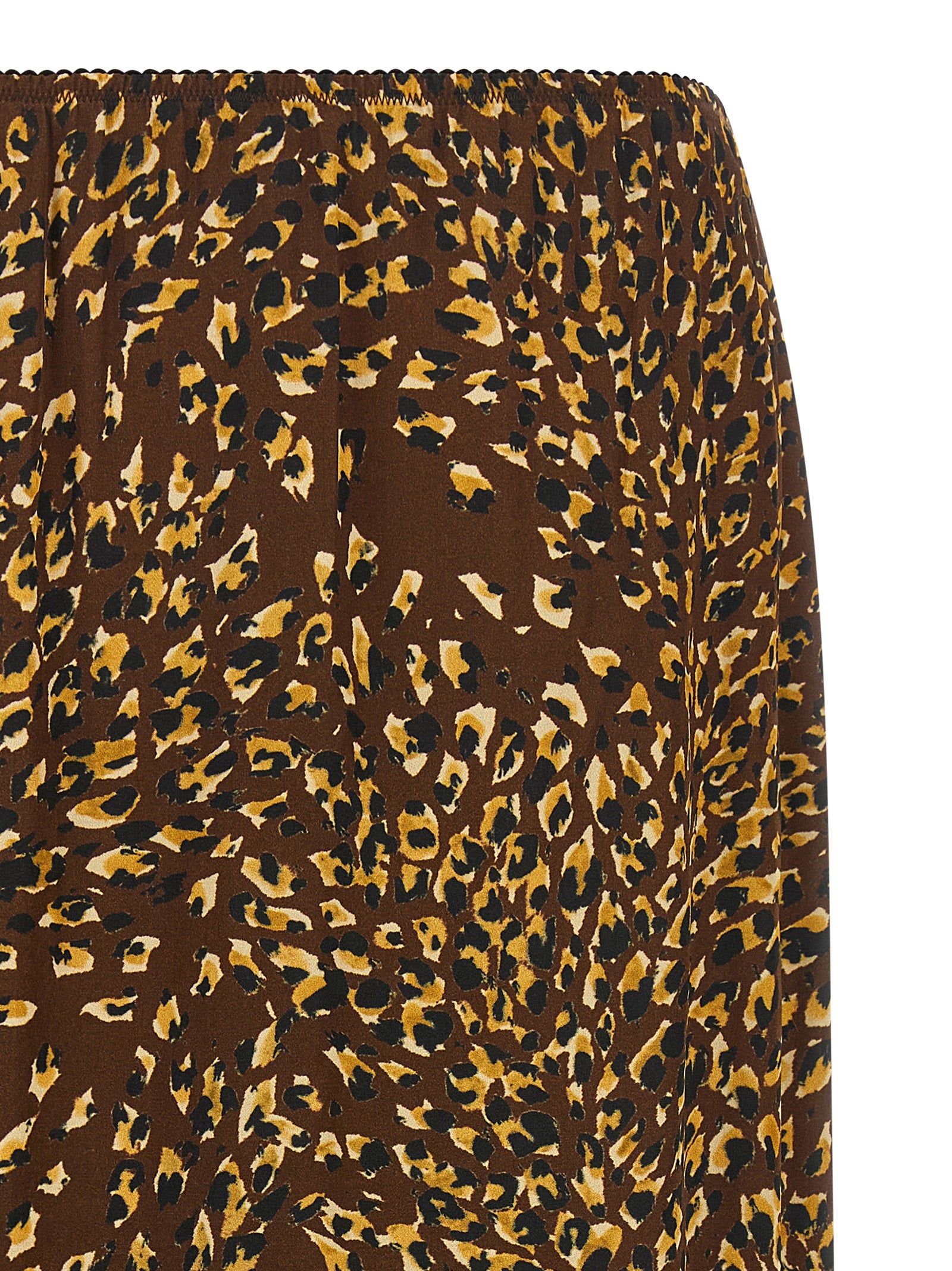 Skirt by Twinset for women in viscose animal, black, brown, signature & print features an tailored silhouette, artfully capturing the essence of Women's Viscose Midi Skirt in a sophisticated midi.