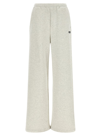 Casual Pants by ROTATE BIRGER CHRISTENSEN for women in organic cotton black, gray & white features an refined tailoring silhouette, showcasing a premium wide with a and long cut for a refined tailoring look.