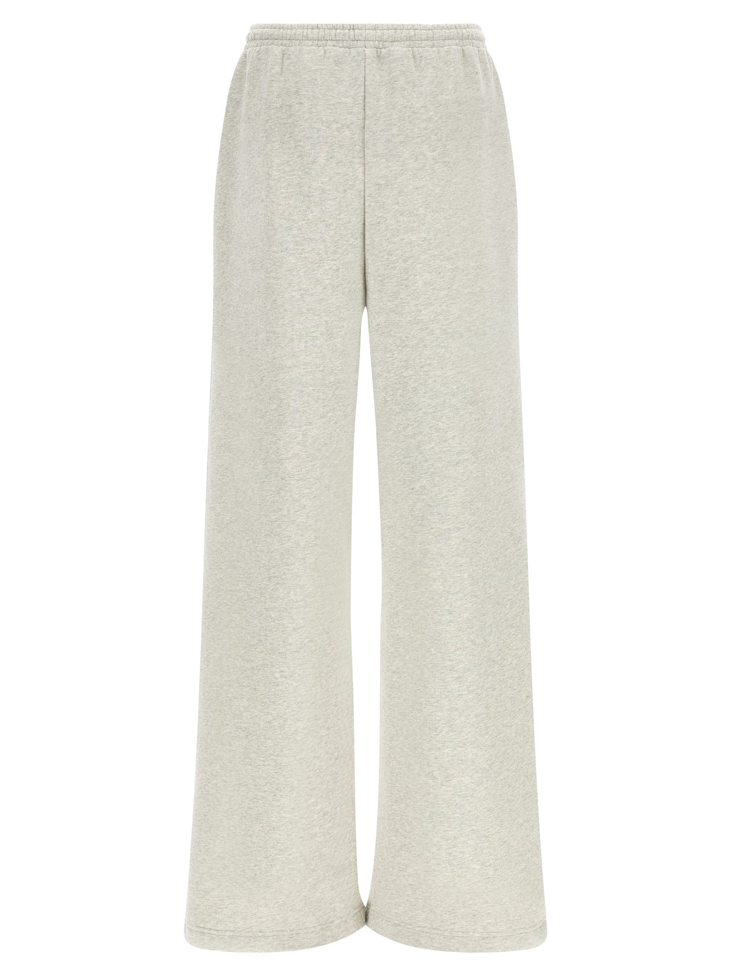 Casual Pants by ROTATE BIRGER CHRISTENSEN for women in organic cotton black, gray & white presents a tailored silhouette, showcasing a tailored wide and long cut with a refined for a truly tailored aesthetic.