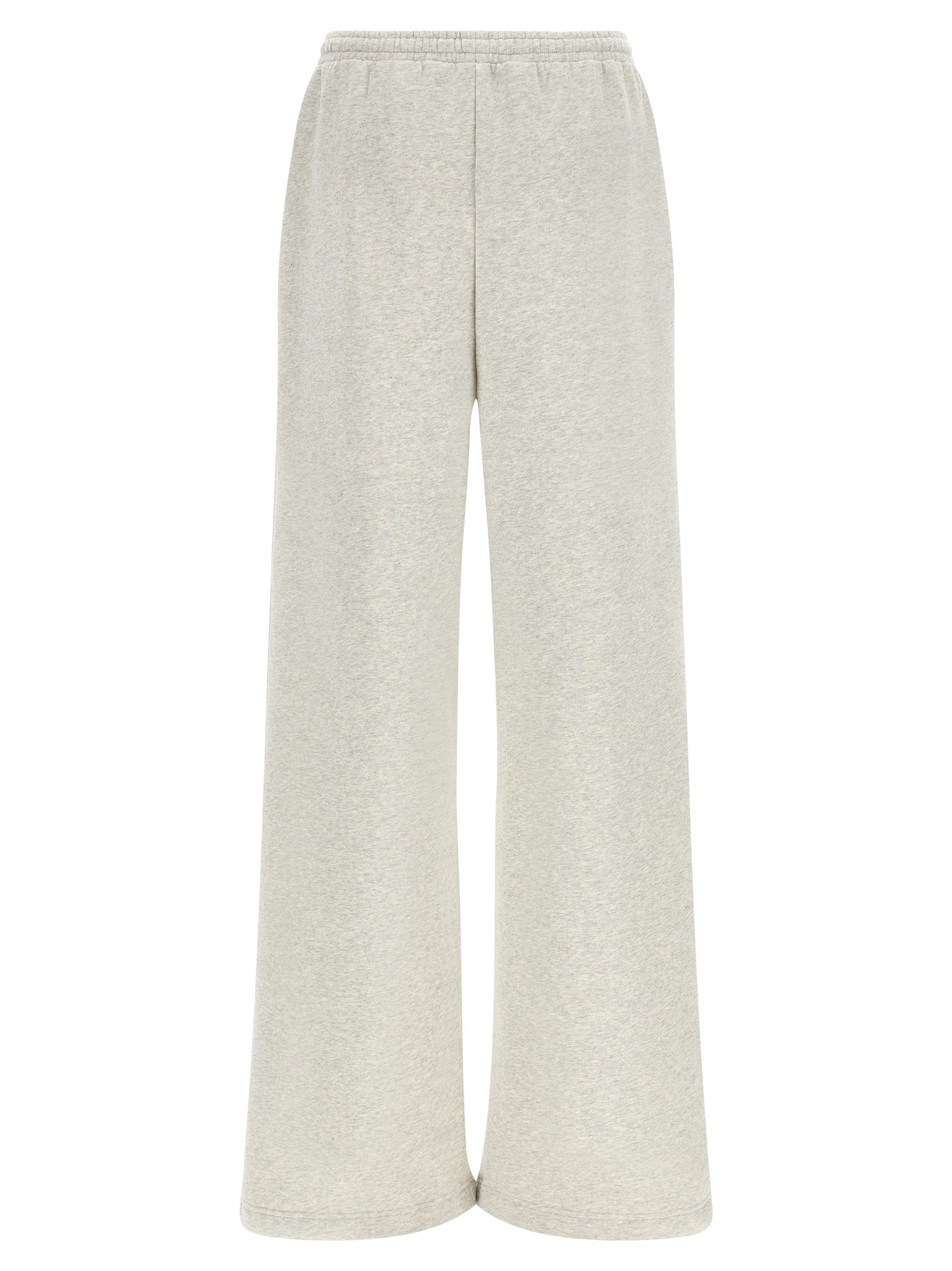 Casual Pants by ROTATE BIRGER CHRISTENSEN for women in organic cotton black, gray & white presents a tailored silhouette, showcasing a tailored wide and long cut with a refined for a truly tailored aesthetic.