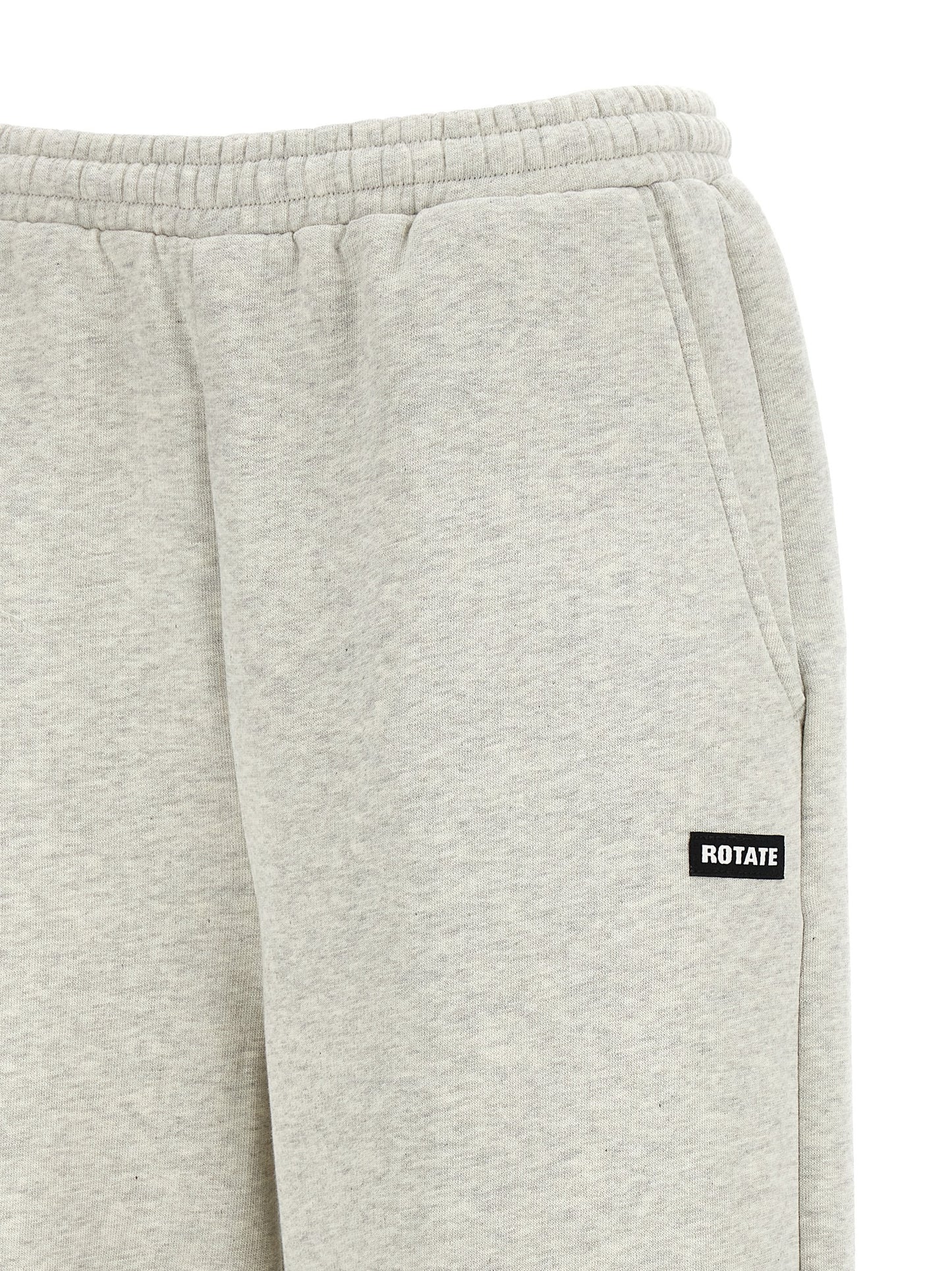 Casual Pants by ROTATE BIRGER CHRISTENSEN for women in organic cotton black, gray & white features an sartorial wide and long with a cut for a sartorial finish.