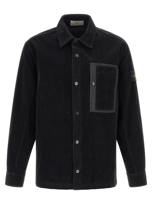 Stone Island Black Cotton Blouse