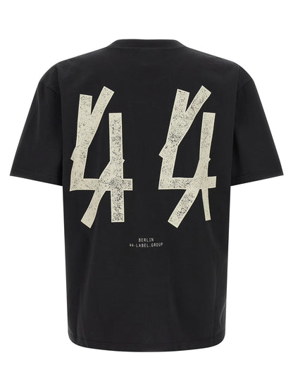 44 Label Group Black Cotton T-Shirt