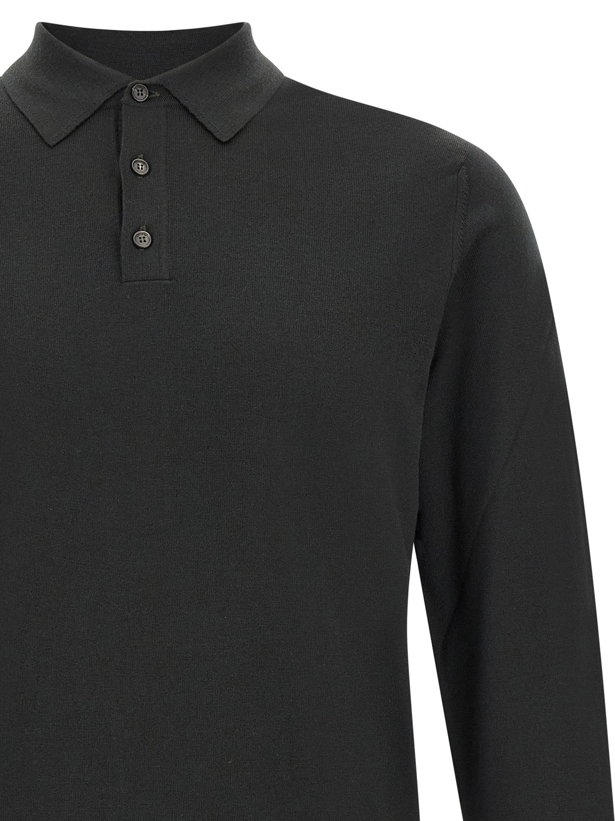 Polo Shirt by ZANONE for men in polyamide & virgin wool bicolour & green showcases a sharp silhouette, detailed with a refined and sharp for a sophisticated finish.