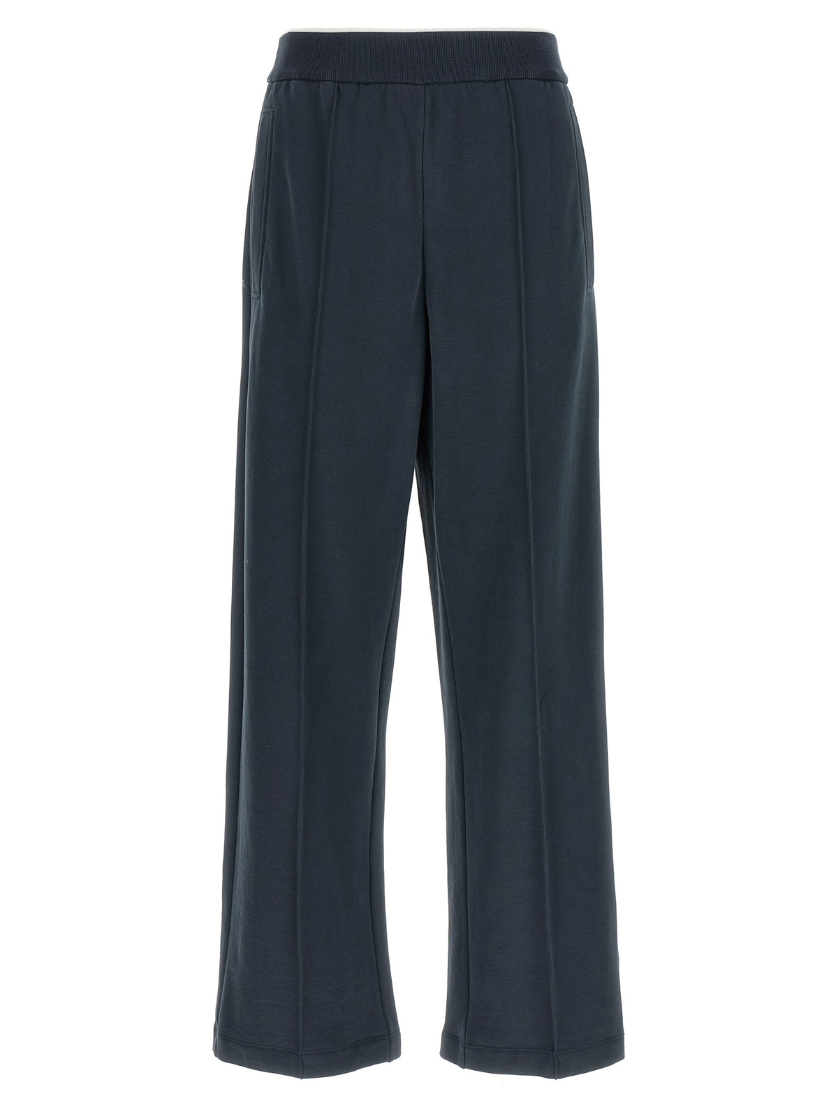 Joggers by Brunello Cucinelli for women in cotton dark-blue features an sophisticated and relaxed-fit & wide with a precise long, creating a sophisticated and sophisticated silhouette.