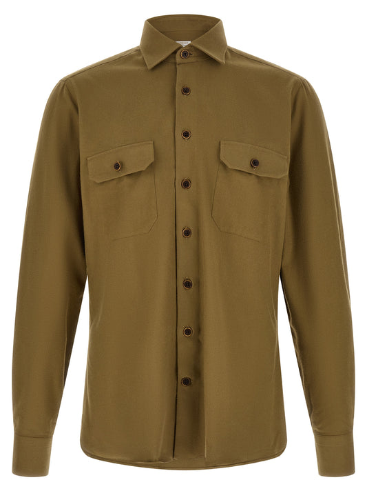 BORRIELLO Bicolor Cotton Blouse