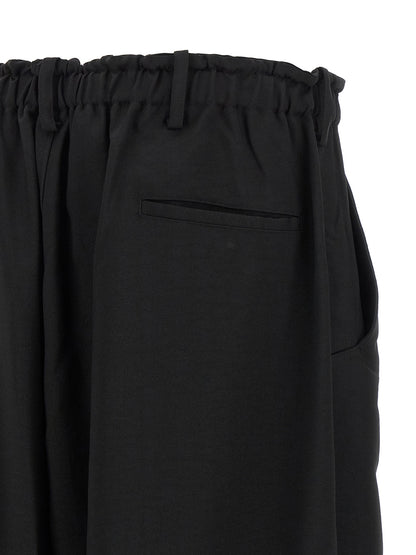 Y-3 Black Polyester Cargo Pants