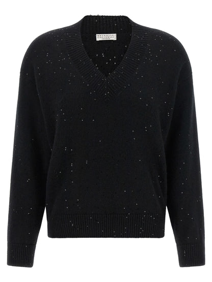 Brunello Cucinelli Black Cashmere Cardigan