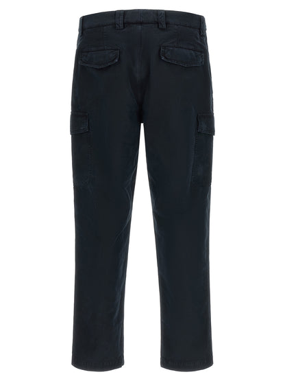 Brunello Cucinelli Blue Cotton Cargo Pants