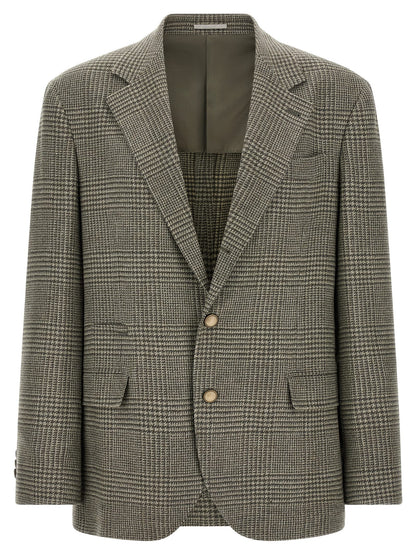 Brunello Cucinelli Bicolor Wool Blazer
